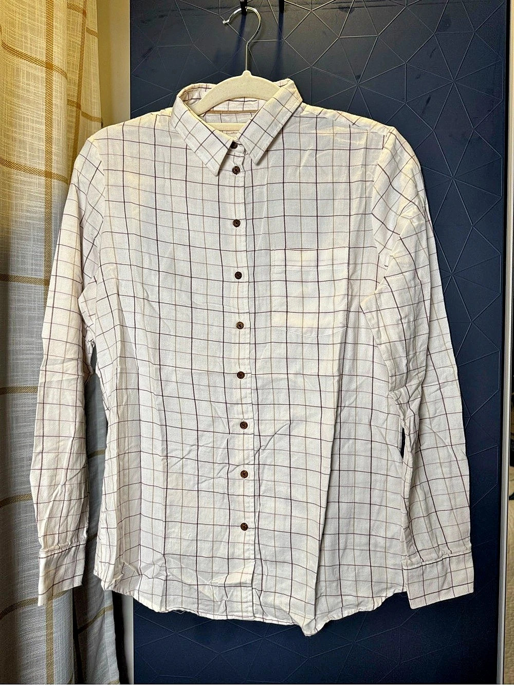 Barbour Tisbury Shirt Checkered Cotton Shirt Size Medium